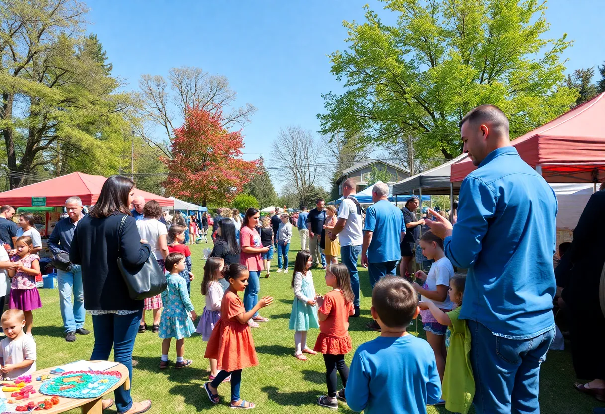 Families enjoying community events in Aiken County