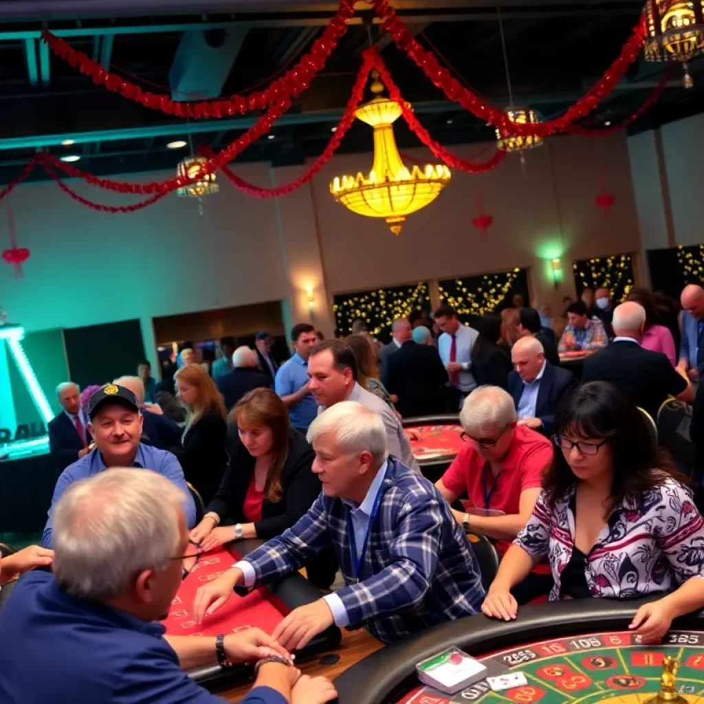 Guests enjoying the Aiken Junior Woman's Club Casino Night Fundraiser
