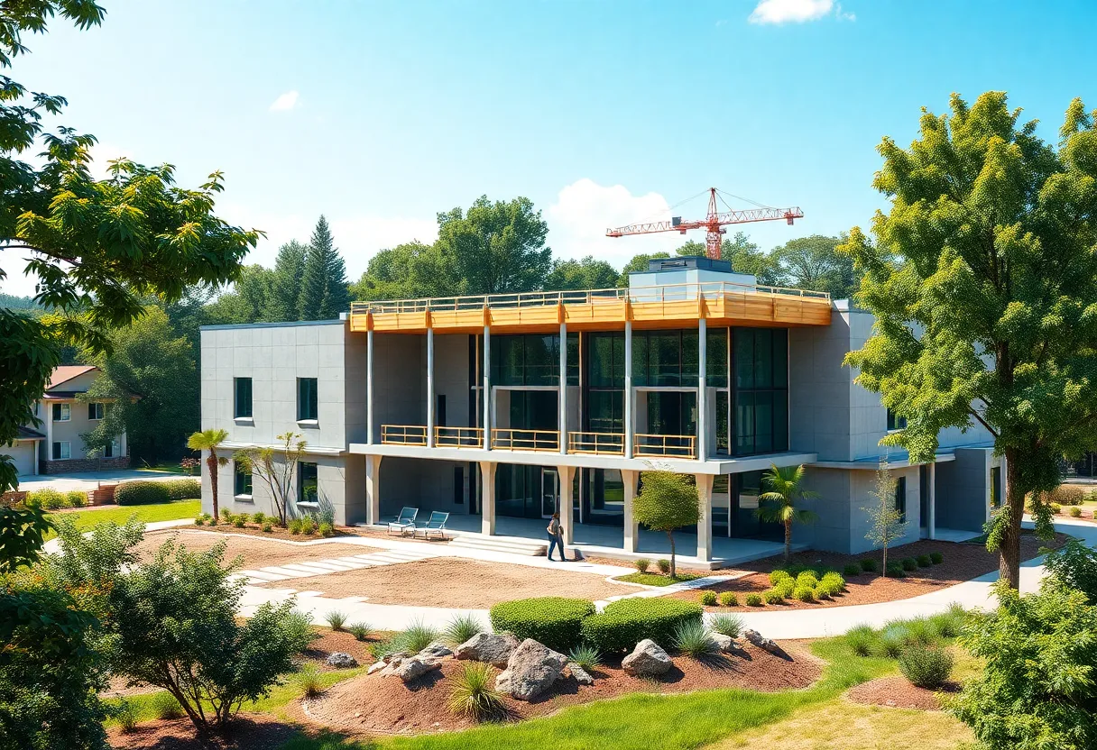 Construction of a nursing education center in Aiken