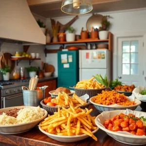 Chef Todd Schafer presenting his culinary dishes in a Southern kitchen environment.