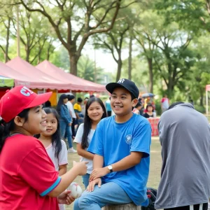 Students enjoying Educational Day activities at SRP Park