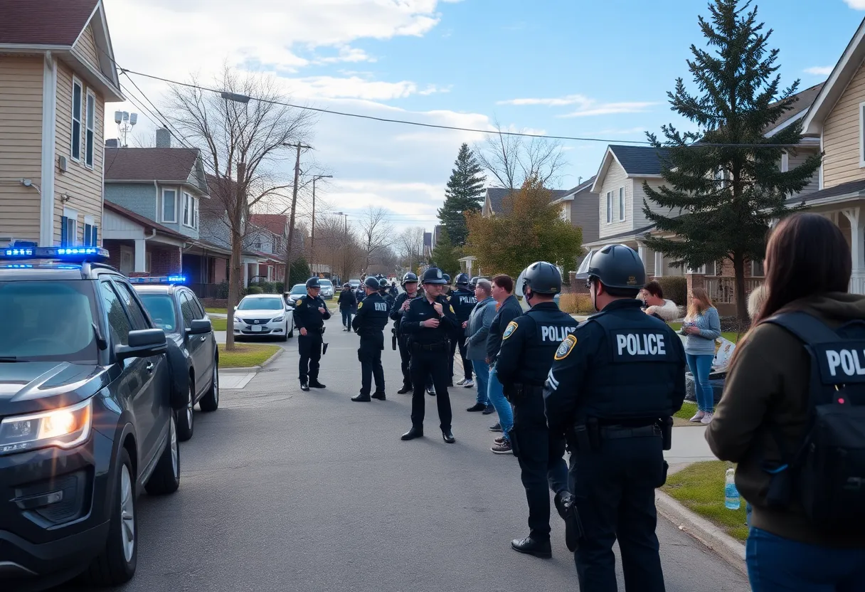 Law enforcement and community support during a standoff in South Augusta