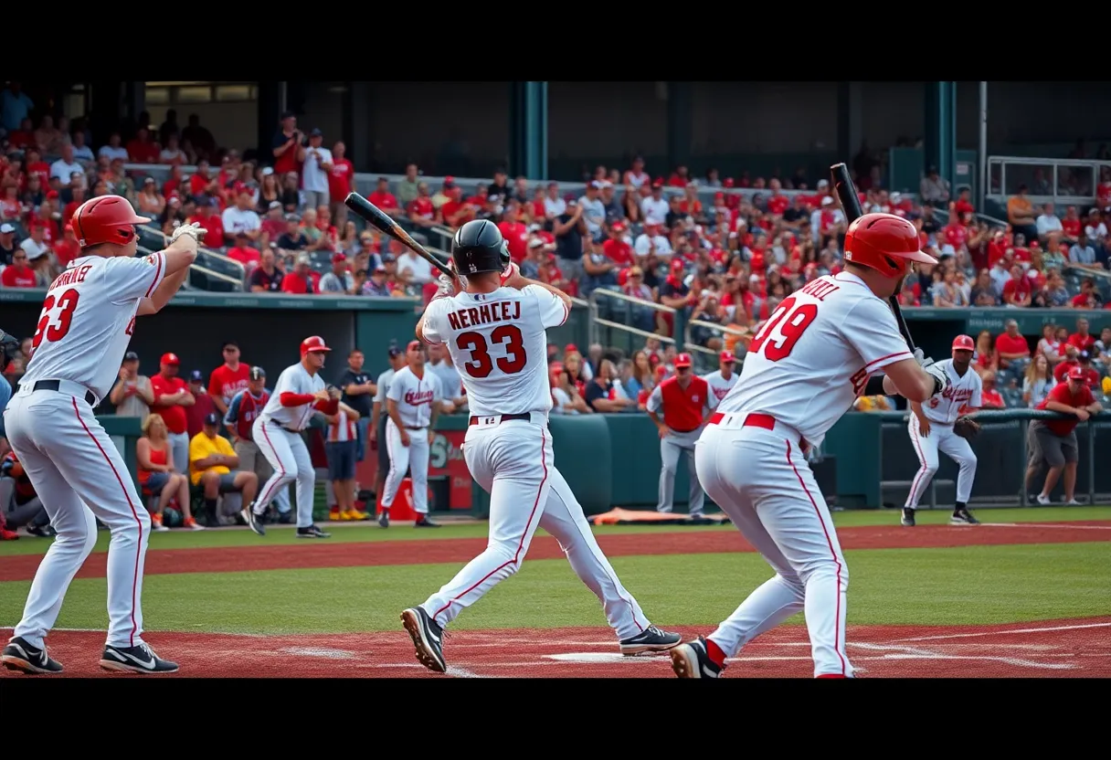 USCA baseball team playing against USC Beaufort