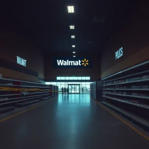 Scene of a shooting at Walmart Supercenter in Covington