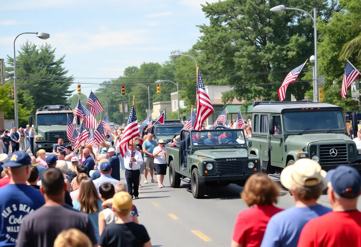 A youthful band performing at the Aiken Memorial Day Parade.