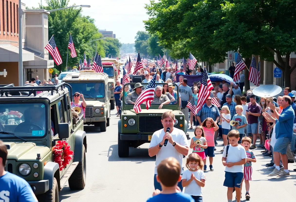 Community members attending the Aiken Memorial Day parade