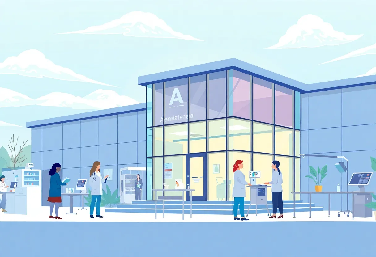 Rendering of the new Nursing Education Center at Aiken Technical College