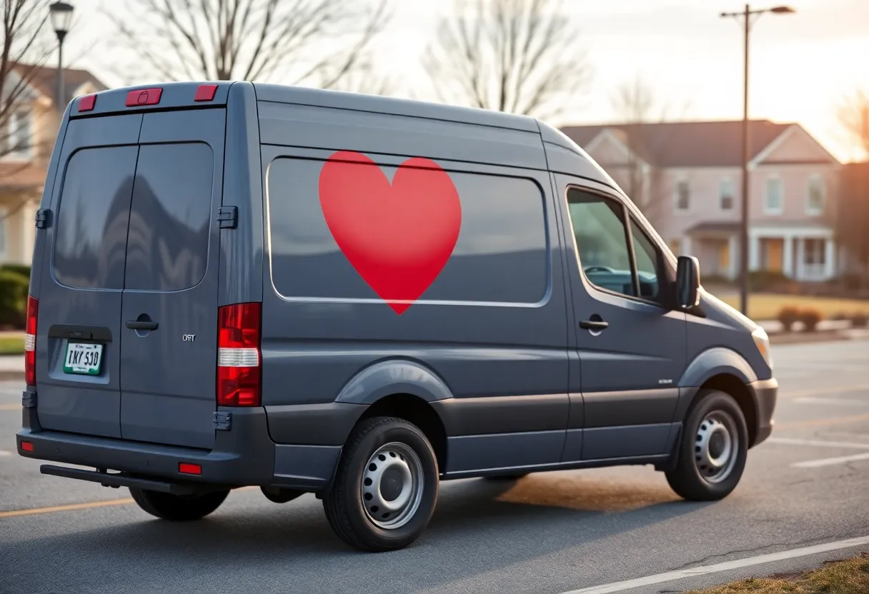 Delivery vehicle providing meals to seniors in Aiken