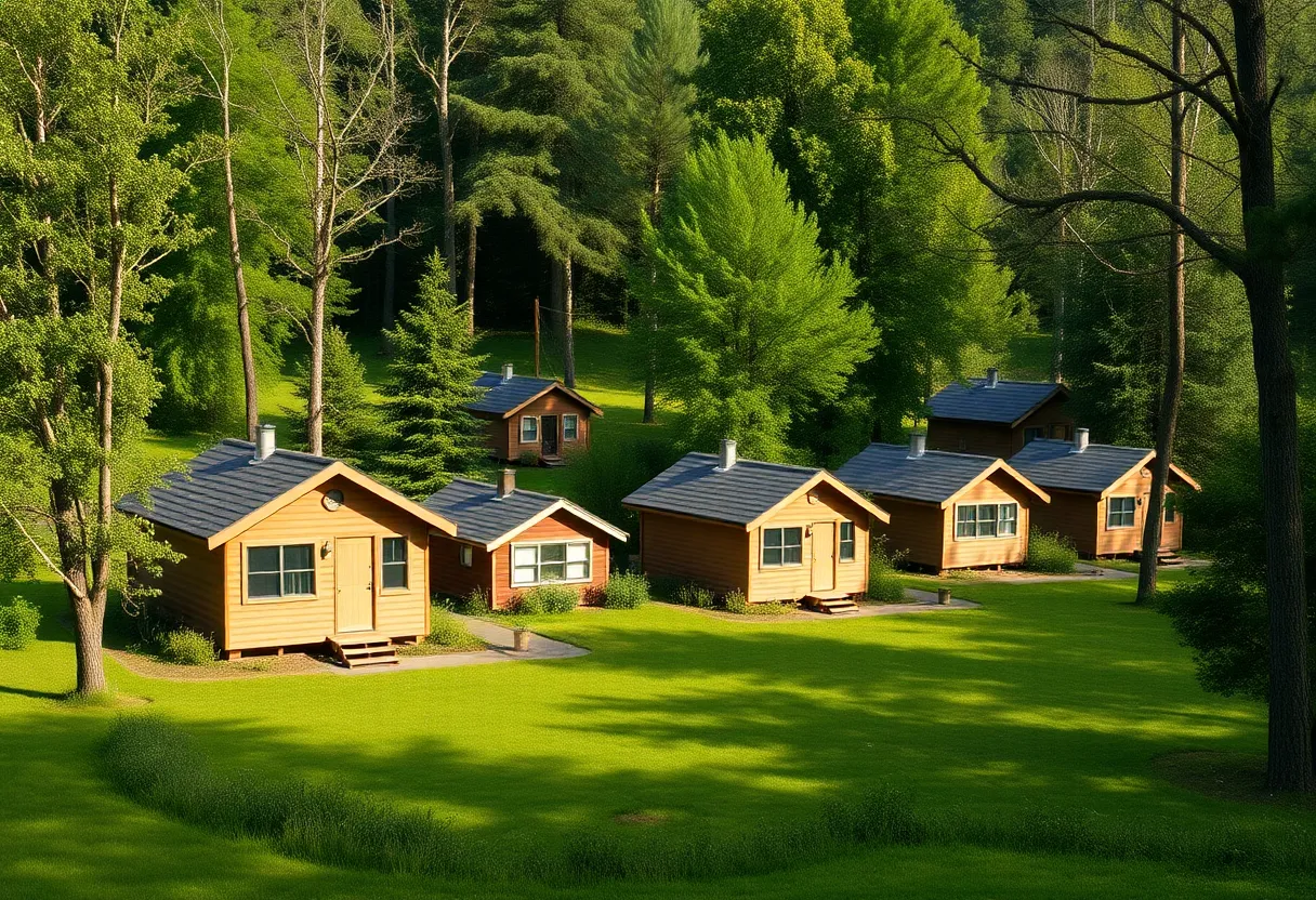 Community of tiny homes for the homeless in Aiken