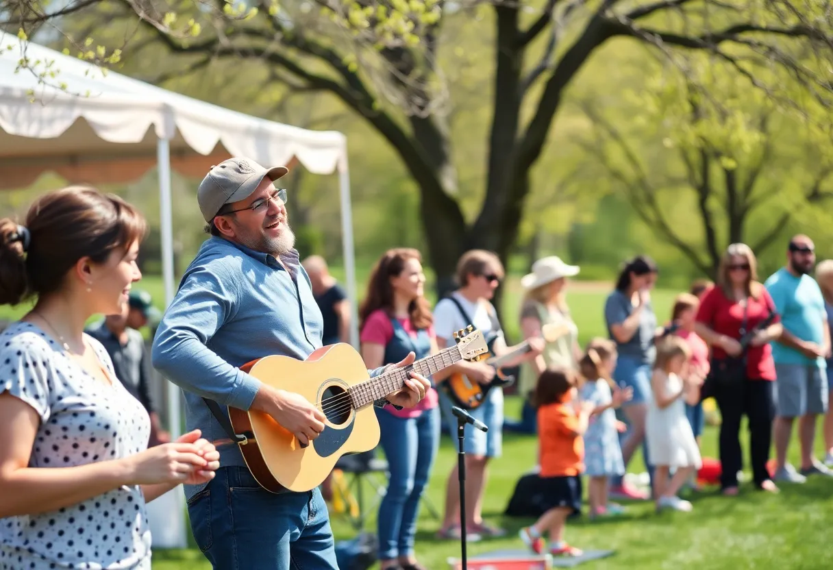 Families enjoying community events in Aiken SC.