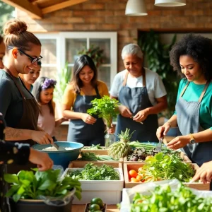 Community members participating in activities promoting mental health recovery.