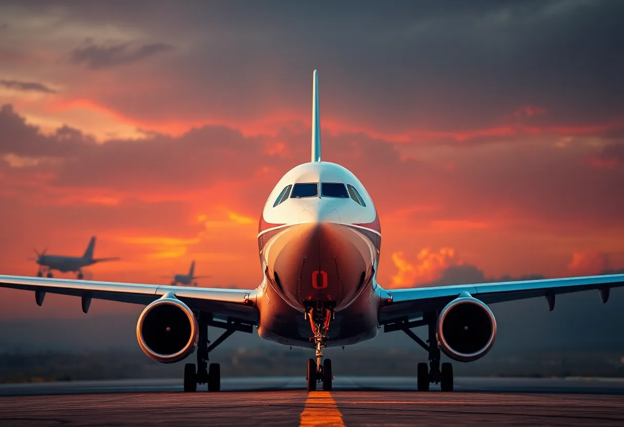 Military airplane symbolizing immigration deportation efforts