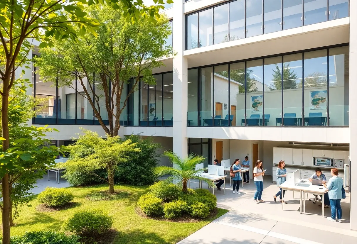 Nursing Education Center under construction at Aiken Technical College
