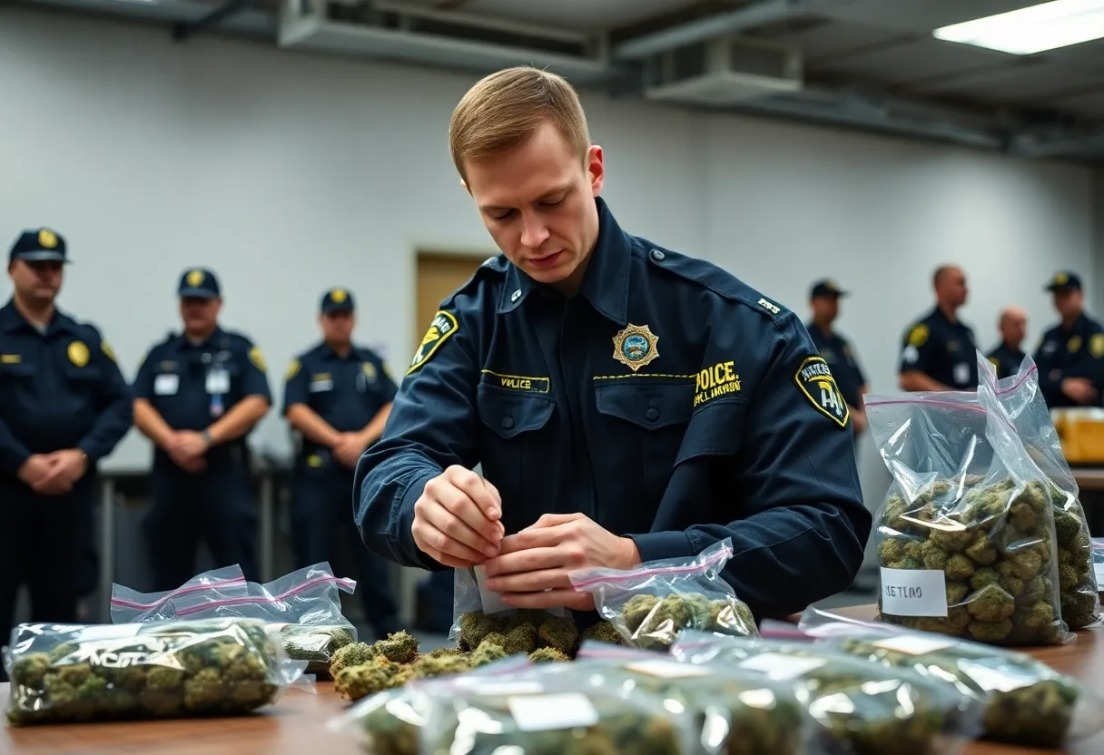 Marijuana products seized by law enforcement during a drug trafficking bust in Aiken.