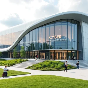 Construction site of the USC Aiken Cyber Integration Center