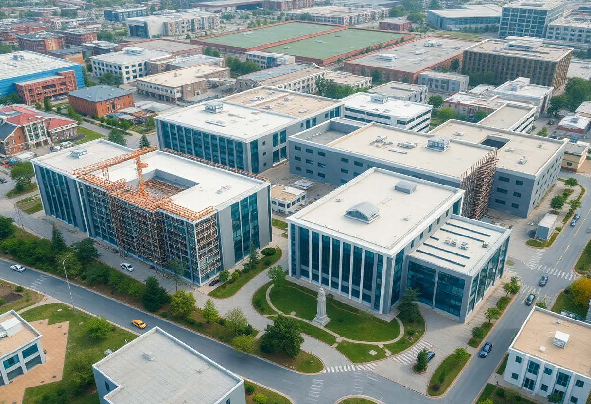 New construction at USC Aiken University campus