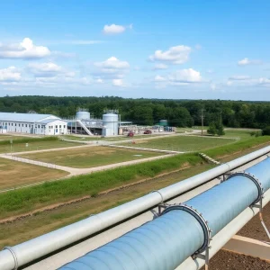 Infrastructure of water supply in Aiken, S.C.