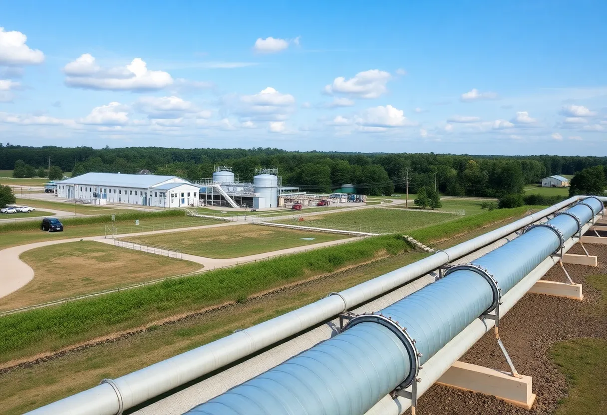 Infrastructure of water supply in Aiken, S.C.
