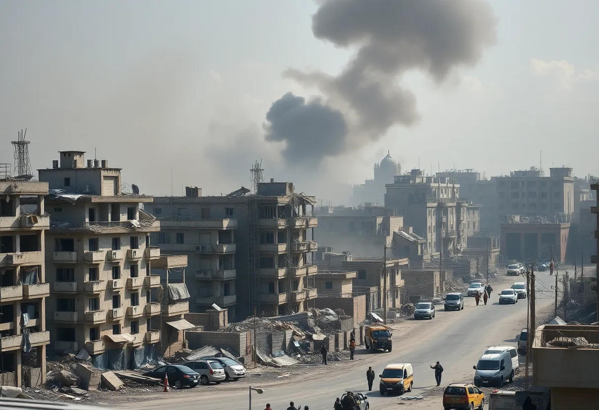 Destruction from military airstrikes in Iran