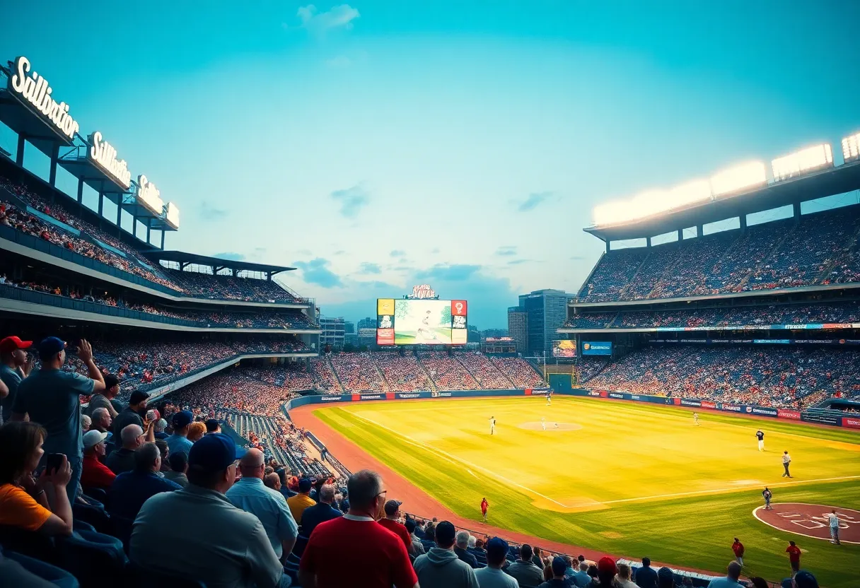 Baseball game between Augusta University and USC Aiken at SRP Park