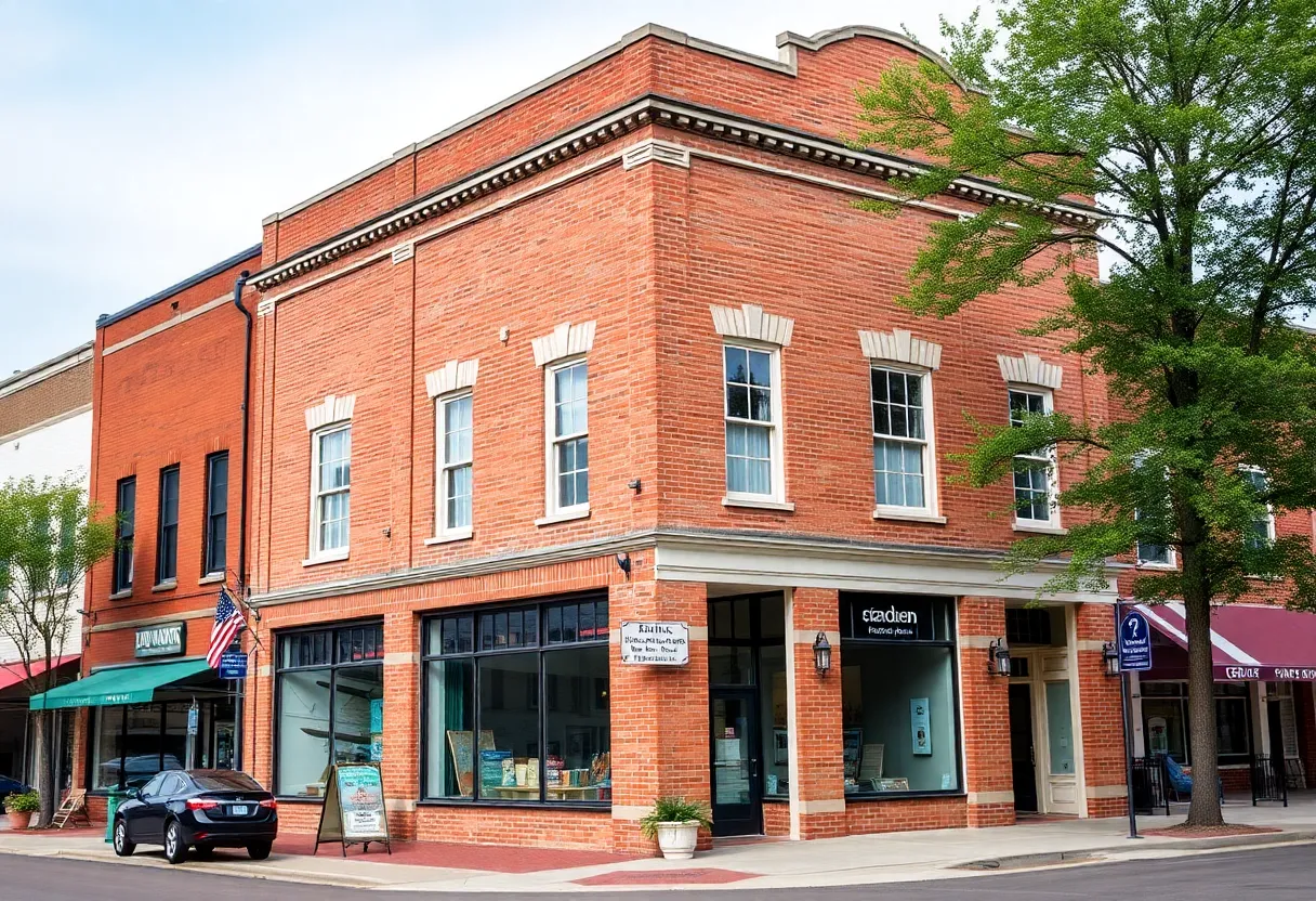 Historic Crofts Block building in downtown Aiken