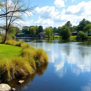 Scenic view of Aiken, South Carolina showcasing local water sources