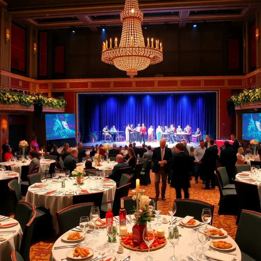 Attendees enjoying the Aiken Community Theatre Starlight Gala
