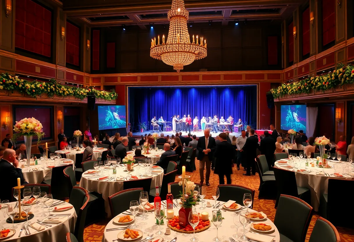 Attendees enjoying the Aiken Community Theatre Starlight Gala