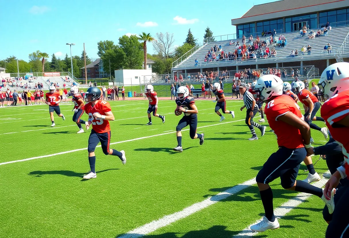 Local high school football teams competing at Aiken County Jamboree