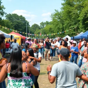 Community members gathered at Aiken County Juneteenth Celebration