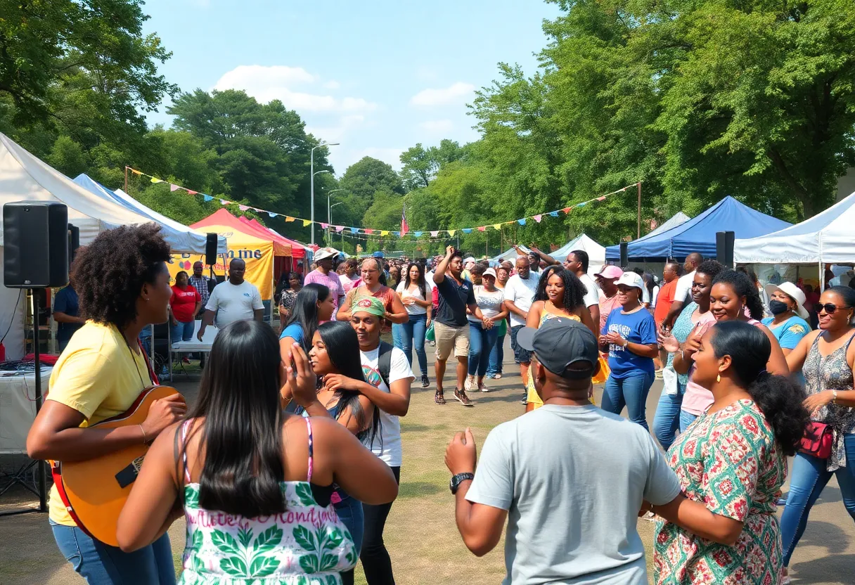 Community members gathered at Aiken County Juneteenth Celebration