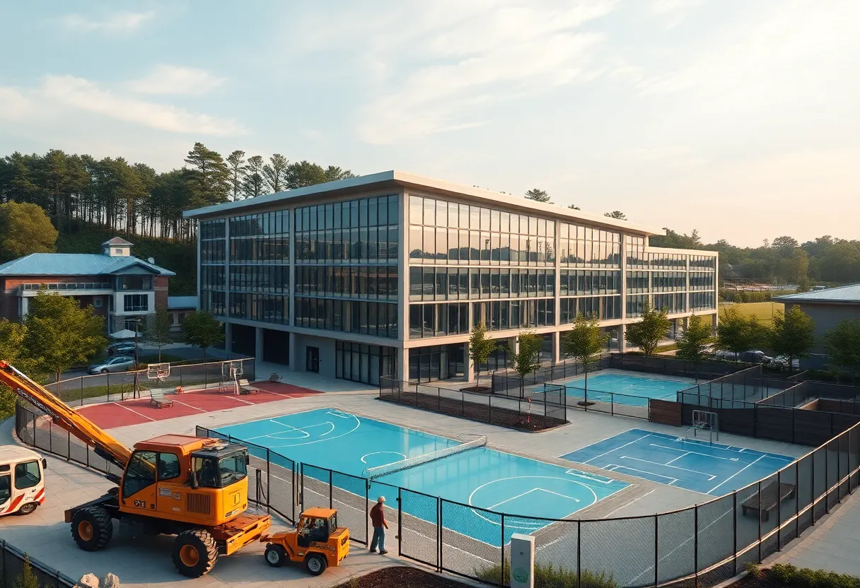 Rendering of the Aiken County Recreation Center after renovation