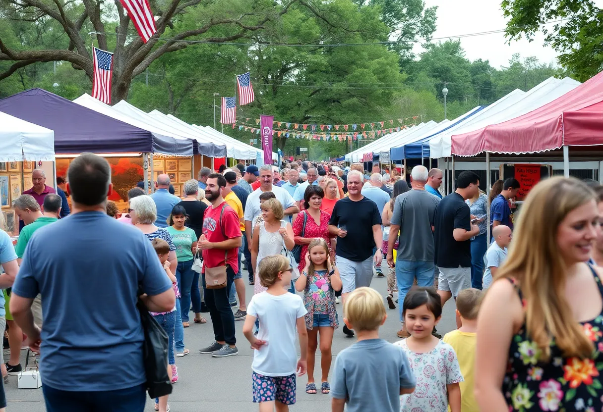 Community members enjoying various events in Aiken, South Carolina.