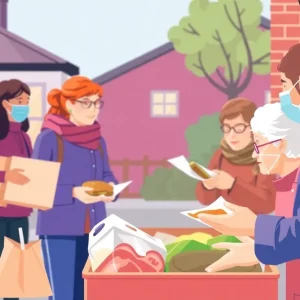 Volunteers delivering meals to seniors in Aiken County