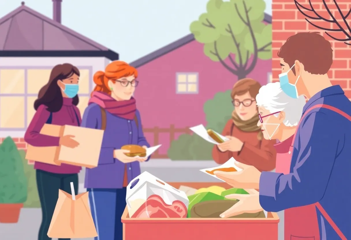 Volunteers delivering meals to seniors in Aiken County