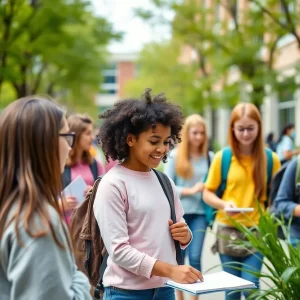 Aiken Scholars Academy, top-ranked high school campus filled with students.
