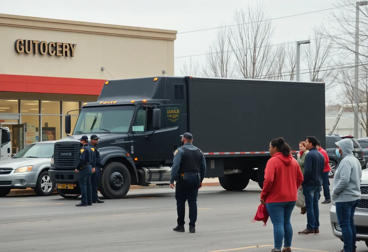 Scene of the armored truck armed robbery in Cheltenham, PA.
