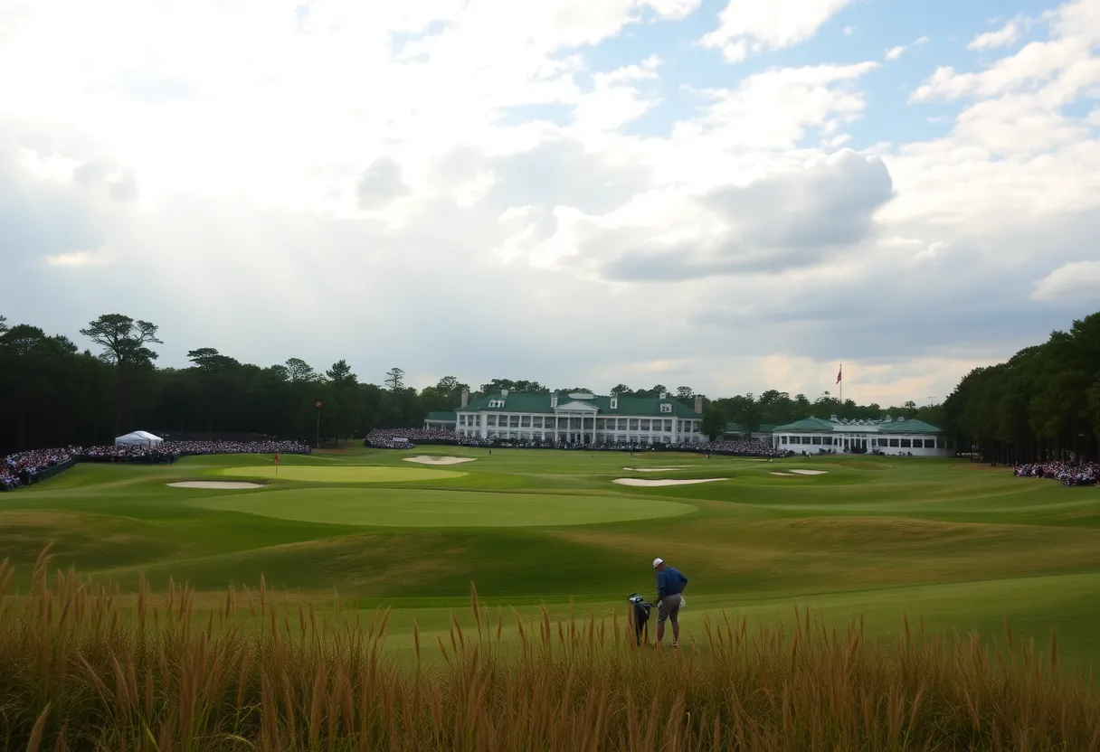 Weather conditions at Augusta National Golf Club
