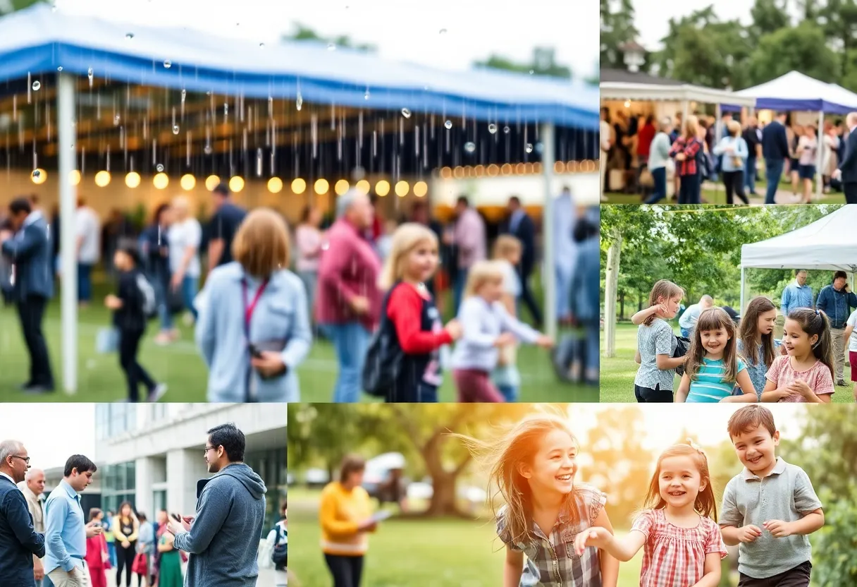 Community engagement during a rainy day in Aiken SC