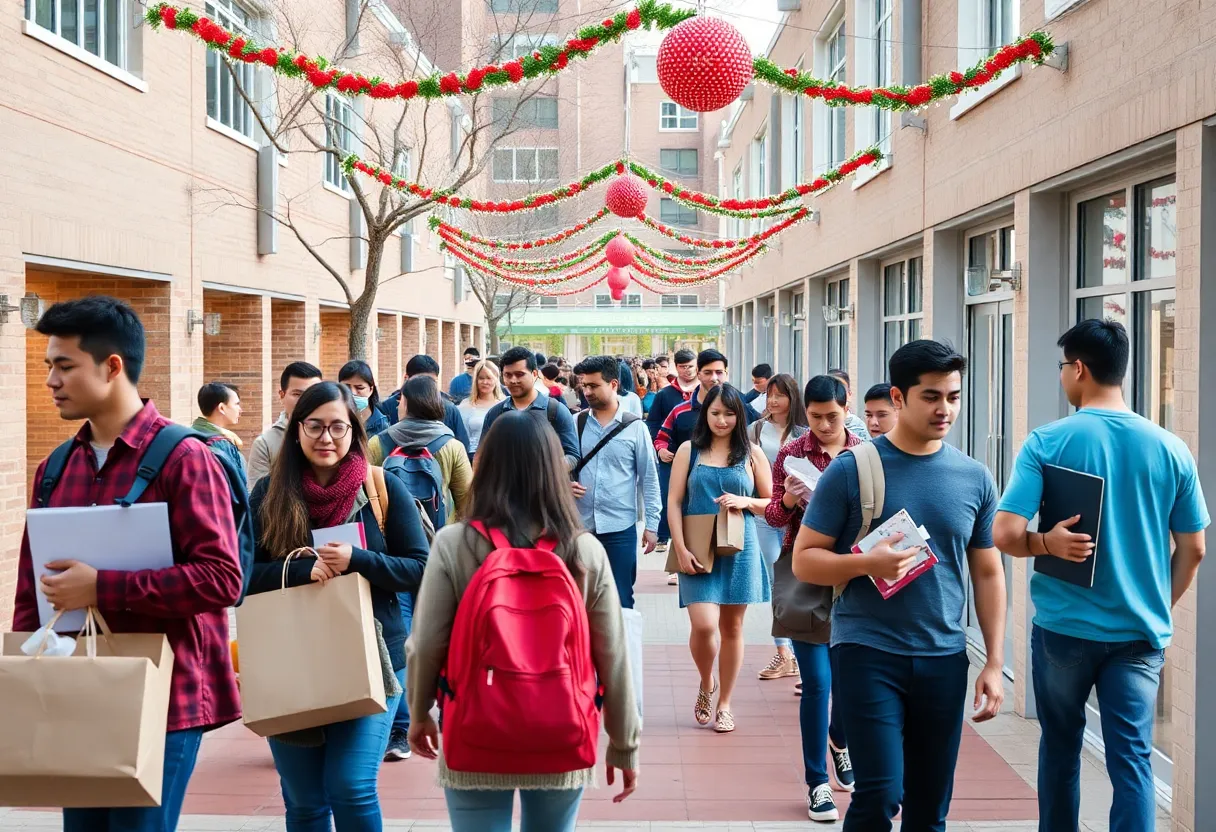 Students and volunteers working together on move-in day at USC Aiken