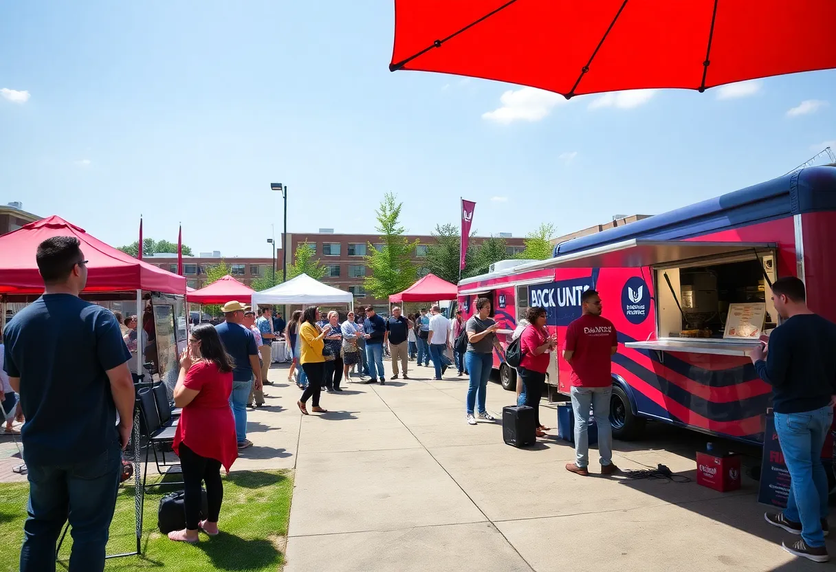 Community members celebrating the rebranding of University of South Carolina Aiken