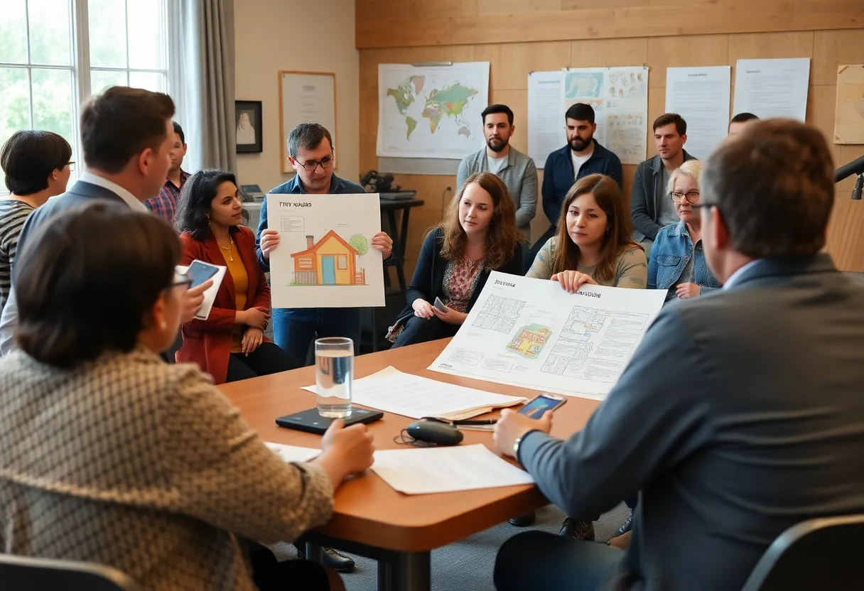 Community meeting regarding Arbor Ridge transitional housing project