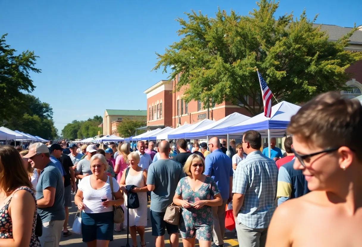 Community activities in Aiken with smiling residents participating in events.