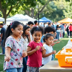 Families enjoying Aiken County community events