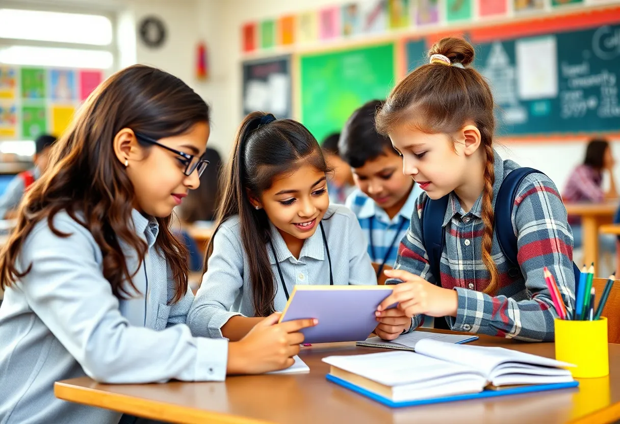 Students and educators celebrating the ranking achievement at Aiken Scholars Academy.
