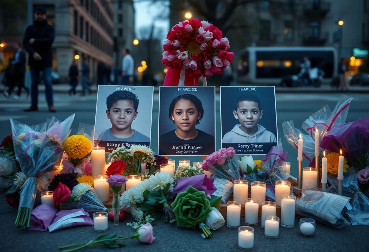 Memorial for three teenagers in Aiken, SC
