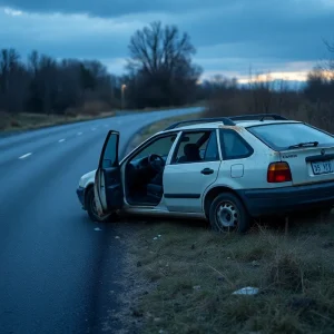 Abandoned vehicle on Williston Road, Aiken County