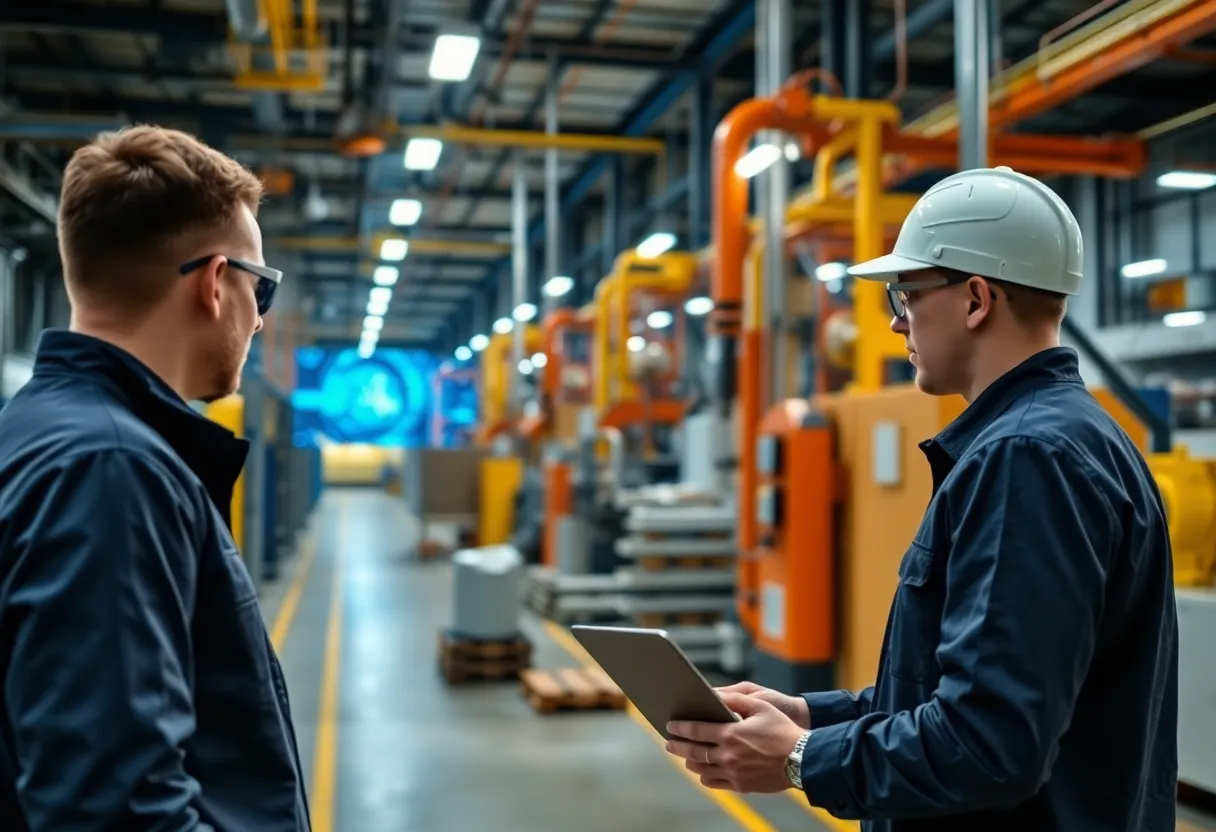 Security personnel at Bridgestone Americas manufacturing facility