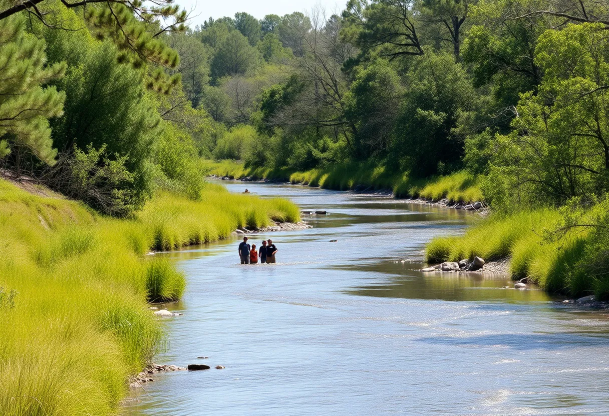 Volunteers participating in the Edisto River Sweep