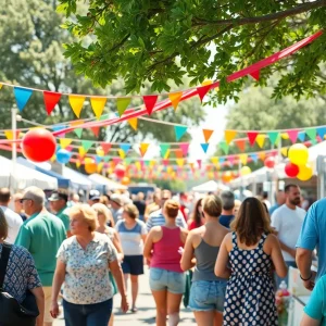 Community celebration in Augusta on Labor Day